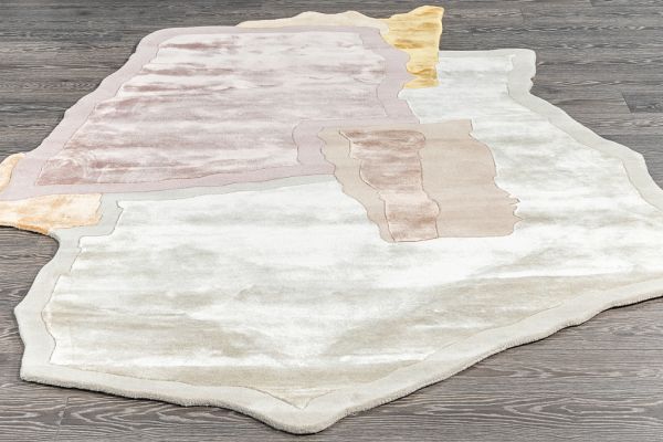 Индийский ковёр из шерсти и арт-шёлка «UNEVEN» DESIGN2