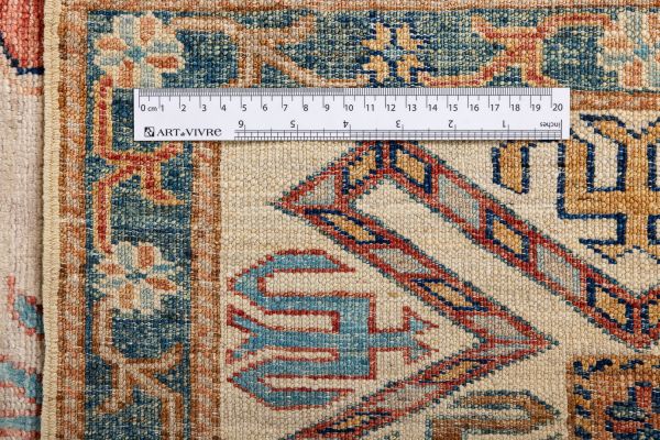 Пакистанский ковер из шерсти «KAZAK ROYAL» GRAY-IVORY(172x236) 172 x 236 см