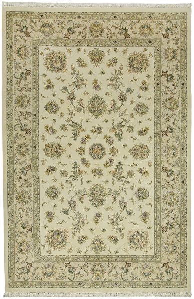 Иранский ковер из шерсти и шёлка «TABRIZ-FLORAL» 801-4116-IR 203 x 302 см