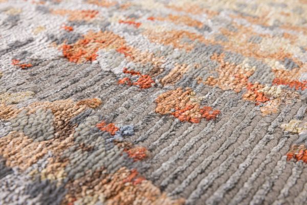 Индийский ковер из арт-шёлка и шерсти «STORM» LPF-MARS-RED 170 x 240 см