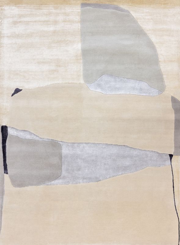 Индийский ковер из шерсти, шёлка и эвкалиптового шёлка «TECTONIC» D1-C3 175 x 239 см Индийский ковер из шерсти, шёлка и эвкалиптового шёлка «TECTONIC» D1-C3 175 x 239 см