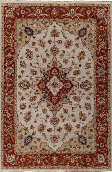 Индийский ковёр из шерсти «GAZNI KANU» A192-BGE-RUS