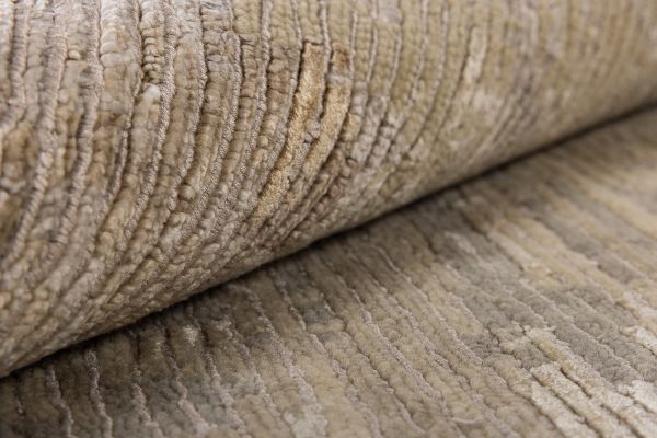 Индийский ковер из шерсти и арт-шёлка «STORM» BHRAT-39-CAMEL(Round) 250 x 250 см