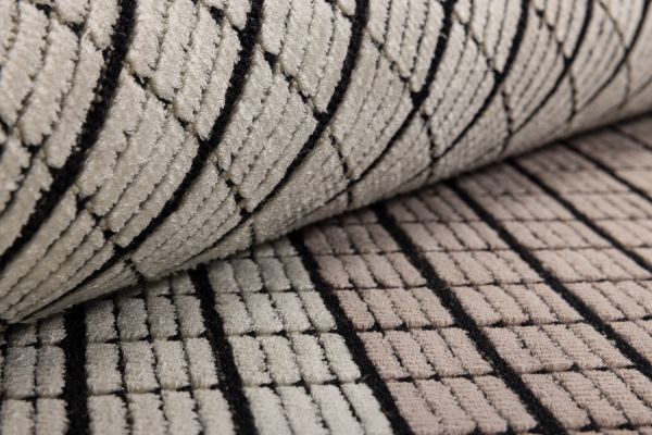 Индийский ковер из эвкалиптового шёлка, шерсти и хлопка «DOVE MODERN» SR49A-SILVER 200 x 300 см Индийский ковер из эвкалиптового шёлка, шерсти и хлопка «DOVE MODERN» SR49A-SILVER 200 x 300 см