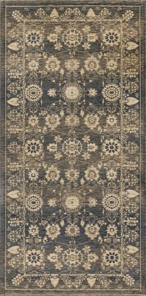 Бельгийский ковер из вискозы, акрила и хлопка «ELEGANT TAPESTRY» YENTEL-8281-GRY 70 x 140 см Бельгийский ковер из вискозы, акрила и хлопка «ELEGANT TAPESTRY» YENTEL-8281-GRY 70 x 140 см