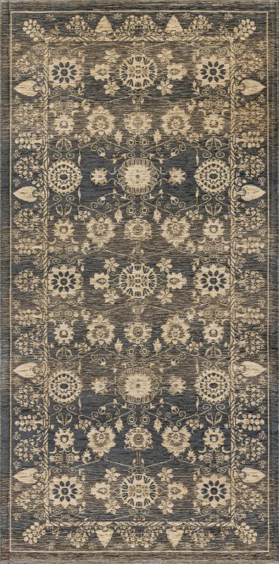 Бельгийский ковер из вискозы, акрила и хлопка «ELEGANT TAPESTRY» YENTEL-8281-GRY 70 x 140 см