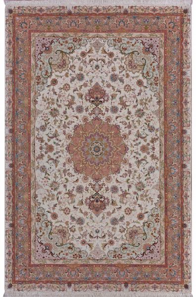 Иранский ковёр из шерсти и шёлка «TABRIZ SHIRFAR» 801-3777-IR