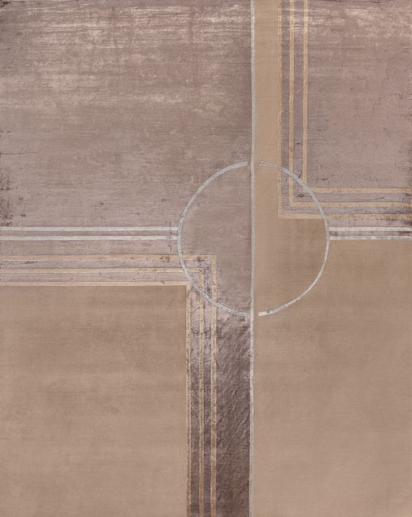 Индийский ковер из шерсти и арт-шёлка «CARTIE COLLECTION» ART DECO-03-21B(SL) 348 x 437 см Индийский ковер из шерсти и арт-шёлка «CARTIE COLLECTION» ART DECO-03-21B(SL) 348 x 437 см