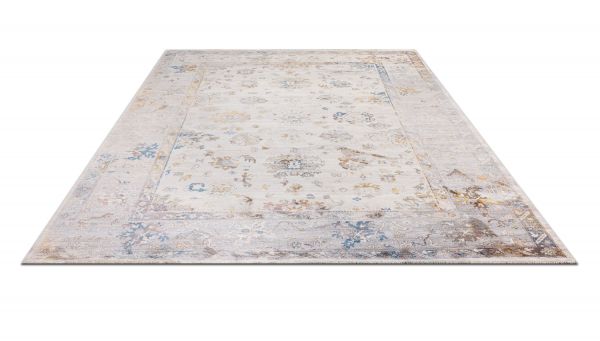 Турецкий ковер из полиэфирного шёлка «MYSTIC» 0861A-GREY-NAVY 120 x 180 см