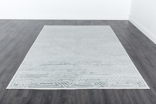 Непальский ковер из шерсти и шёлка «ART DECO RUGS» 147312-35-BLEACH-WHT SM-3 201 x 304 см