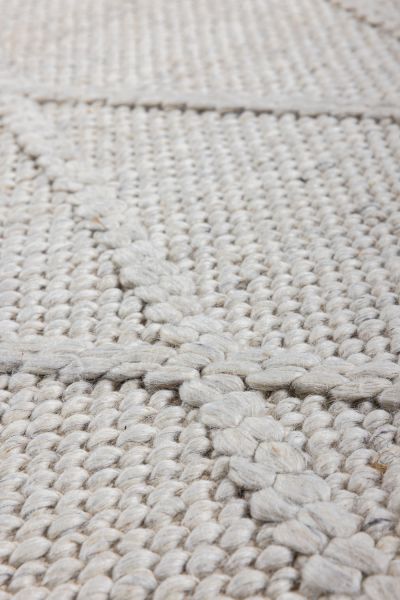 Индийский ковер из шерсти «COAST DIAMOND RUG» WHITE 120 x 170 см