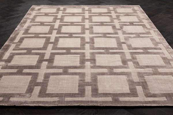 Индийский ковер из арт-шёлка и хлопка «EATON RUG» BEIGE 170 x 240 см