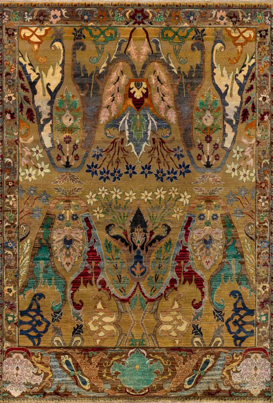 Индийский ковер из шерсти и хлопка «ZIEGLER VINTAGE» AC228-GOLD-MIX(190x279) 190 x 279 см Индийский ковер из шерсти и хлопка «ZIEGLER VINTAGE» AC228-GOLD-MIX(190x279) 190 x 279 см