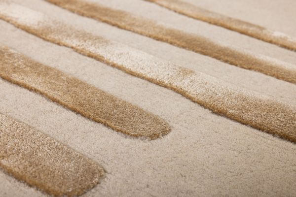 Индийский ковер из шерсти, эвкалиптового шёлка и хлопка «GEOMETRIC» DESIGN-01A 250 x 300 см