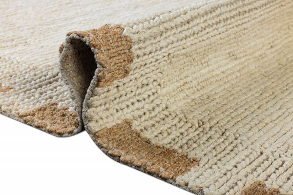 Индийский ковер из джута «JUTE MODERN» ZA581-N.WHITE 60 x 90 см