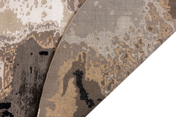 Индийский ковер из шерсти и бамбукового шёлка «VELVET MIRAGE» CONTINENT(Round) 250 x 250 см