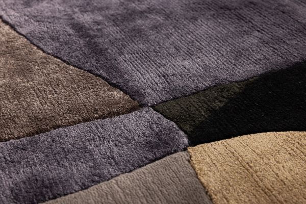 Индийский ковер из шерсти, шёлка и эвкалиптового шёлка «TECTONIC» D4-C5 176 x 238 см