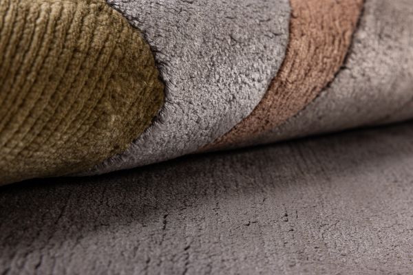 Индийский ковер из шерсти, шёлка и эвкалиптового шёлка «TECTONIC» D2-C5 170 x 243 см