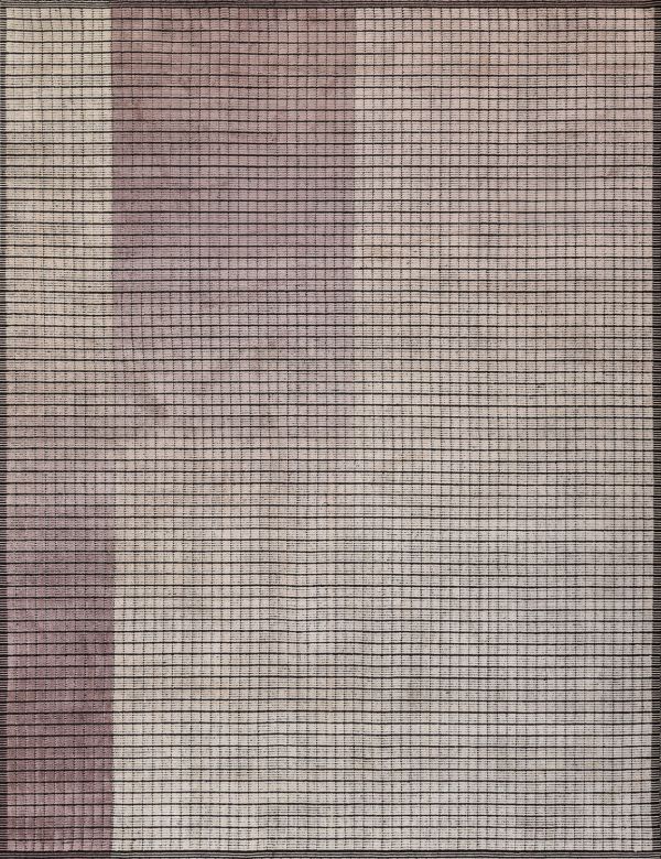 Индийский ковер из эвкалиптового шёлка, шерсти и хлопка «DOVE MODERN» SR09B-SILVER 250 x 300 см