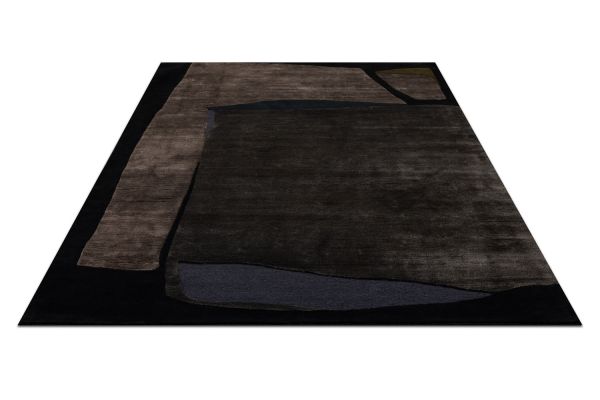 Индийский ковер из шерсти, шёлка и эвкалиптового шёлка «TECTONIC» D3-C4 171 x 241 см