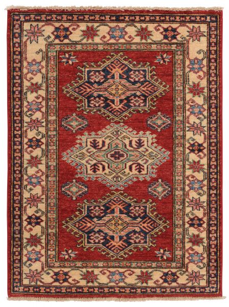 Пакистанский ковер из шерсти «KAZAK CLASSIC» RED-IVR(82X111) 82 x 111 см