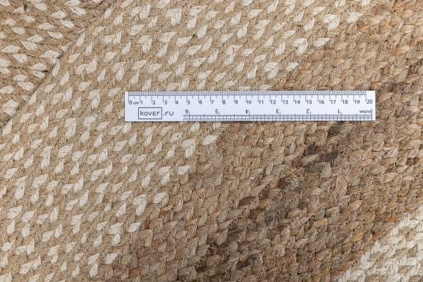 Индийский ковер из джута «JUTE» NAT-BEIGE(Oval) 165 x 235 см