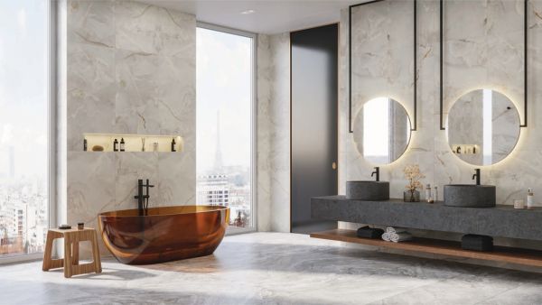 Керамогранит Onice Silver 600x1200 серебристый матовый GRP12060OC-SI