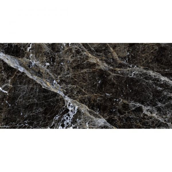 Керамогранит Simbel (Симбел) Carbon GRS05-03 600х1200 черно-белый мрамор матовый Gresse