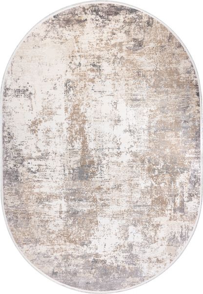 Турецкий ковер из эвкалиптового шёлка и акрила «CHERUTTI» 1938-BGE(Oval) 120 x 180 см