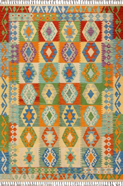 Пакистанский ковер из шерсти «KILIM» 23-398 155 x 220 см