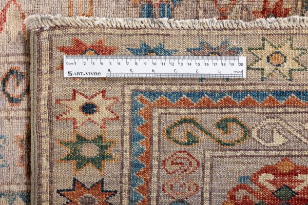 Пакистанский ковер из шерсти «KAZAK ROYAL» GRAY-GRAY(306x430) 306 x 430 см