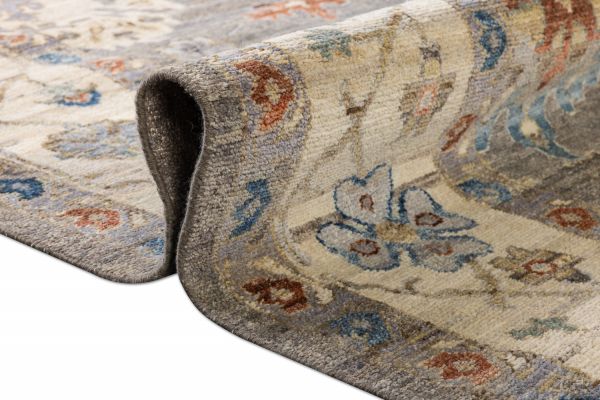 Индийский ковер из шерсти «OUSHAK GOLD» MAJ105-GREY-IVORY 370 x 452 см Индийский ковер из шерсти «OUSHAK GOLD» MAJ105-GREY-IVORY 370 x 452 см