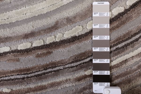 Индийский ковер из шерсти, бамбукового шёлка и хлопка «KUMO» BLK-01 200 x 300 см Индийский ковер из шерсти, бамбукового шёлка и хлопка «KUMO» BLK-01 200 x 300 см