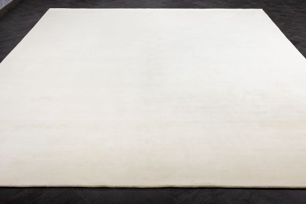 Индийский ковер из кашемира «BLANC DE BLANCS» PLAIN-IVORY 273 x 372 см