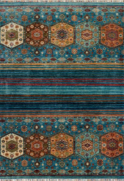 Пакистанский ковер из шерсти «SHAWL KANDI» MULTY-MULTY(168x237) 168 x 237 см