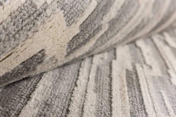 Турецкий ковер из полиэстера и полипропилена «KLASS» 9582A-GRY-GRY 80 x 150 см