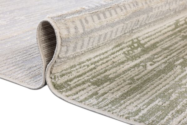 Турецкий ковер из полиэстера и полипропилена «KLASS» 9591A-GRY - GRN 80 x 150 см
