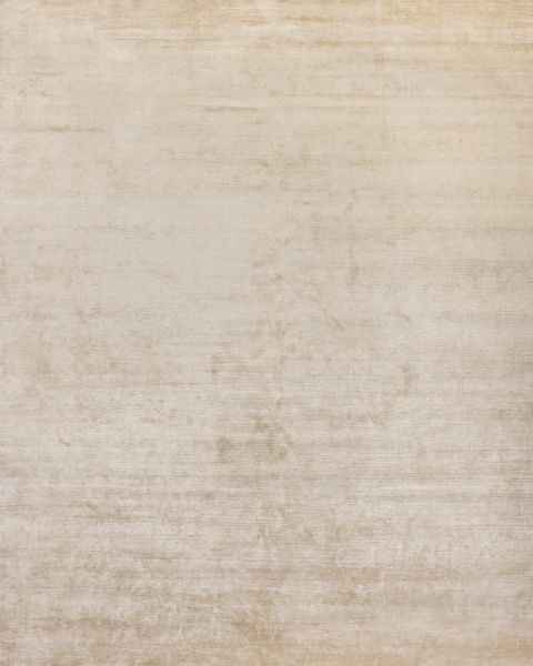 Индийский ковер из шёлка и хлопка «BLANC DE BLANCS» PLAIN-GREY 245 x 307 см