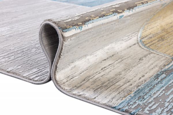 Турецкий ковер из эвкалиптового шёлка и акрила «EGOISTE» M608B-DGRY-DBLU 240 x 340 см Турецкий ковер из эвкалиптового шёлка и акрила «EGOISTE» M608B-DGRY-DBLU 240 x 340 см