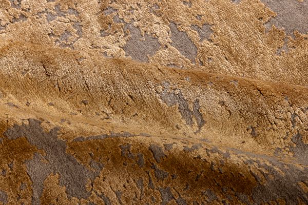 Индийский ковер из шерсти и арт-шёлка «CHAOS THEORY» ESK431-D.TAUPE-B.GOLD 201 x 300 см