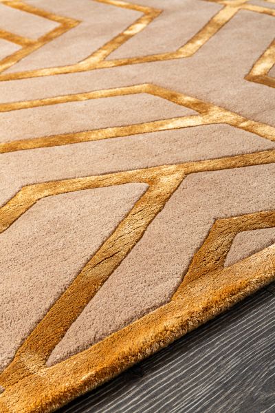 Индийский ковер из шерсти, арт-шёлка и хлопка «GEOMETRIC» G7-COLOR2 165 x 235 см