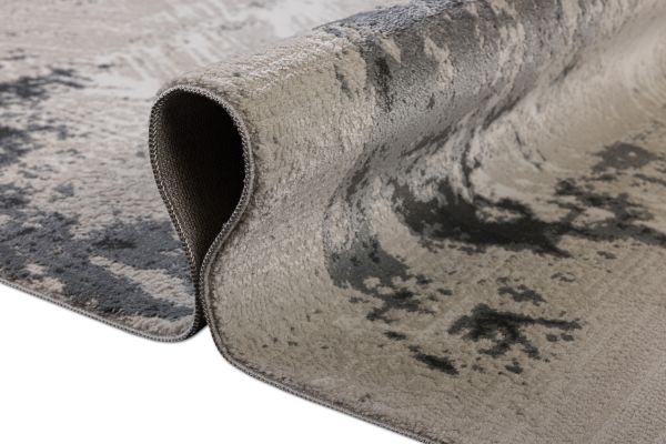 Турецкий ковер из полипропилена и полиэстера «MOON» 2572A-CREAM-D.GREY 80 x 150 см Турецкий ковер из полипропилена и полиэстера «MOON» 2572A-CREAM-D.GREY 80 x 150 см