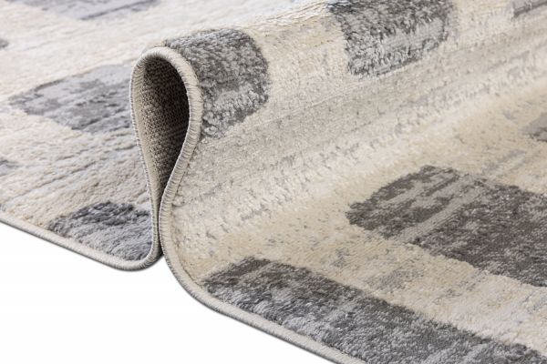 Турецкий ковер из полиэстера и полипропилена «KLASS» 9561A-BN- GRY 80 x 150 см