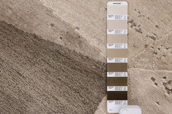 Индийский ковер из арт-шёлка и шерсти «CHAOS THEORY» ESK375-WHITE-GREY-BROWN 249 x 307 см Индийский ковер из арт-шёлка и шерсти «CHAOS THEORY» ESK375-WHITE-GREY-BROWN 249 x 307 см