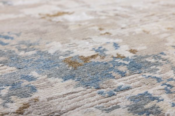 Индийский ковер из арт-шёлка и шерсти «STORM» LPF110-BLUE-GOLD 245 x 348 см Индийский ковер из арт-шёлка и шерсти «STORM» LPF110-BLUE-GOLD 245 x 348 см