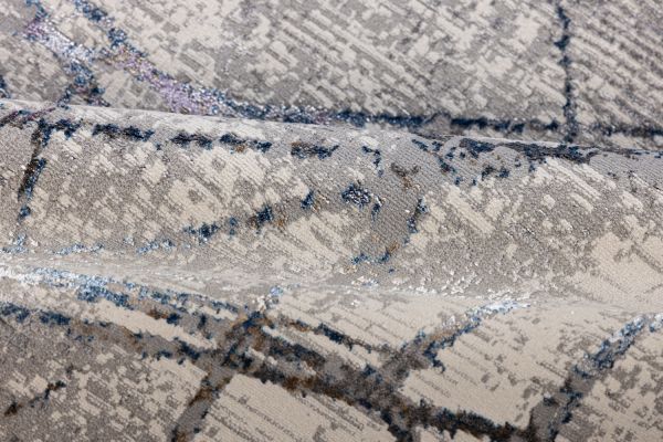 Турецкий ковер из полиэстера «TANGO» AI89A-LGRY 80 x 150 см Турецкий ковер из полиэстера «TANGO» AI89A-LGRY 80 x 150 см