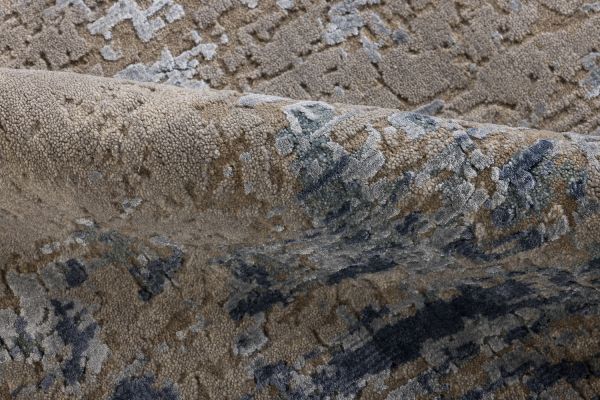 Индийский ковер из шерсти и бамбукового шёлка «UVENUTI» LRB1545-C.GREY-B.MIRAGE 198 x 300 см Индийский ковер из шерсти и бамбукового шёлка «UVENUTI» LRB1545-C.GREY-B.MIRAGE 198 x 300 см