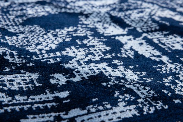 Турецкий ковер из полиэстера «JULIA» 43238A-BLUE-NAVY 200 x 300 см