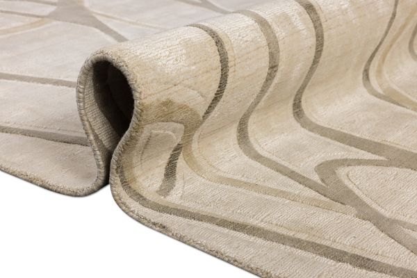 Индийский ковер из арт-шёлка и шерсти «EVEREST» 2023308-MOUSE 162 x 239 см Индийский ковер из арт-шёлка и шерсти «EVEREST» 2023308-MOUSE 162 x 239 см