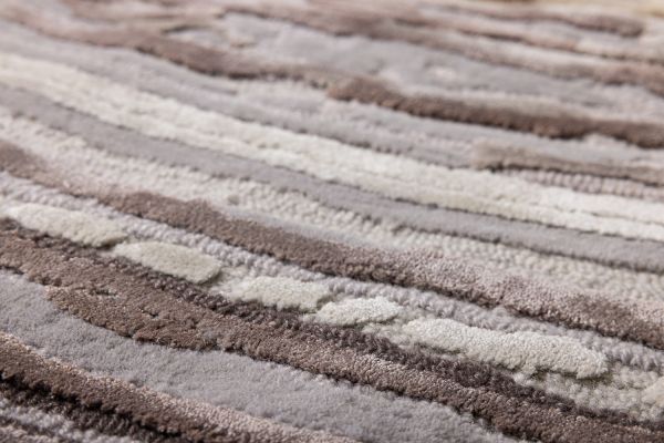 Индийский ковер из шерсти, бамбукового шёлка и хлопка «KUMO» BLK-01 200 x 300 см Индийский ковер из шерсти, бамбукового шёлка и хлопка «KUMO» BLK-01 200 x 300 см